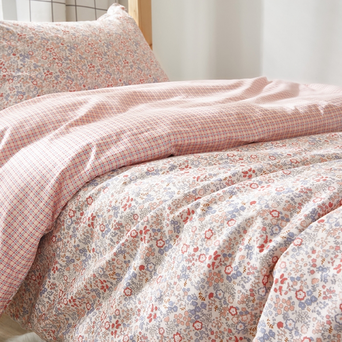 91家纺网 家纺一手货源 找家纺 怡家居 2023新款开学季全棉学生宿舍六件套 红妆