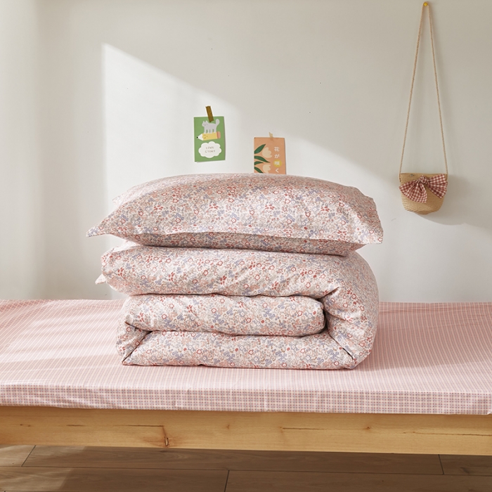 91家纺网 家纺一手货源 找家纺 怡家居 2023新款开学季全棉学生宿舍六件套 红妆