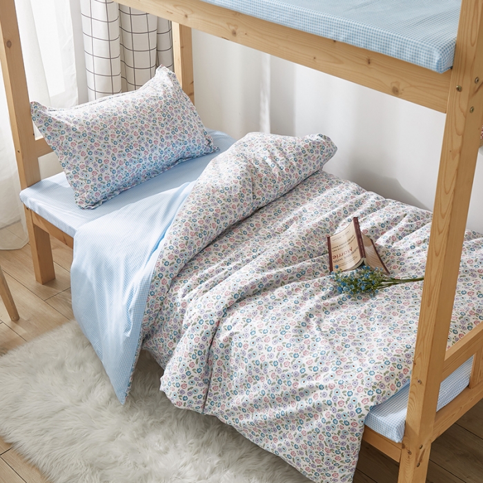 91家纺网 家纺一手货源 找家纺 怡家居 2023新款开学季全棉学生宿舍六件套 花溪