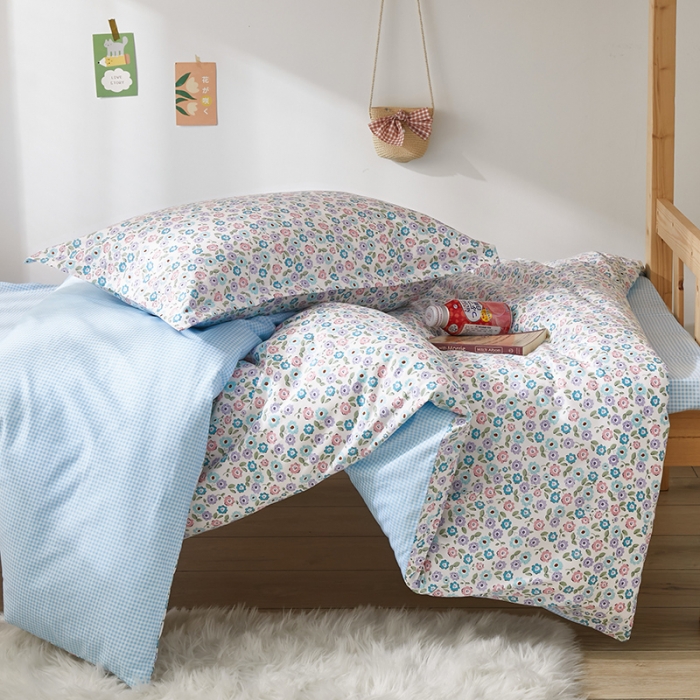 91家纺网 家纺一手货源 找家纺 怡家居 2023新款开学季全棉学生宿舍六件套 花溪