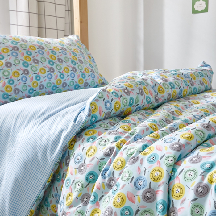 91家纺网 家纺一手货源 找家纺 怡家居 2023新款开学季全棉学生宿舍六件套 江南