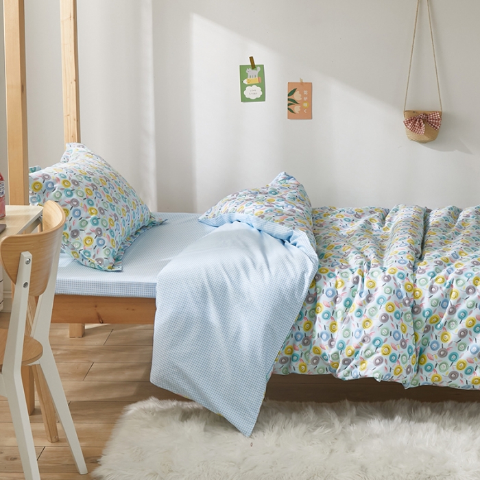 91家纺网 家纺一手货源 找家纺 怡家居 2023新款开学季全棉学生宿舍六件套 江南