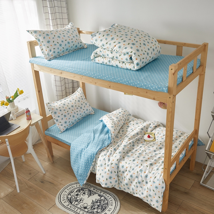 91家纺网 家纺一手货源 找家纺 怡家居 2023新款开学季全棉学生宿舍六件套 骊歌