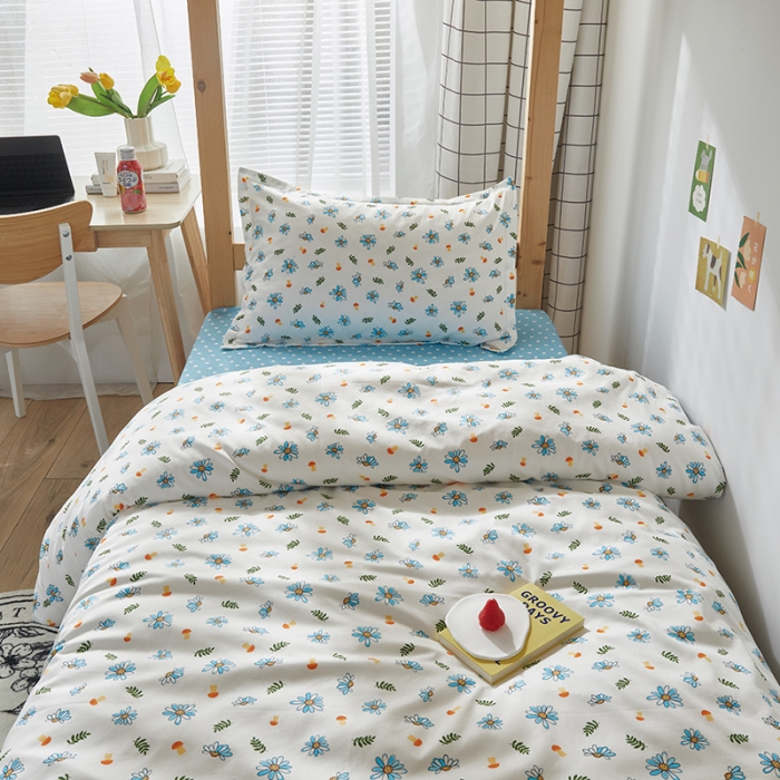 91家纺网 家纺一手货源 找家纺 怡家居 2023新款开学季全棉学生宿舍六件套 骊歌