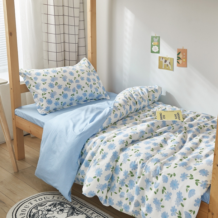 91家纺网 家纺一手货源 找家纺 怡家居 2023新款开学季全棉学生宿舍六件套 三生三世