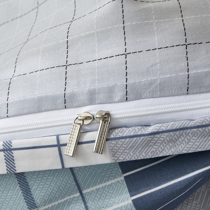 91家纺网 家纺一手货源 找家纺 怡家居 2023新款开学季全棉学生宿舍六件套 条格主义