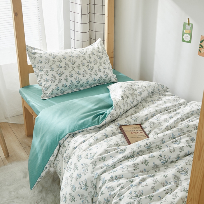 91家纺网 家纺一手货源 找家纺 怡家居 2023新款开学季全棉学生宿舍六件套 叶凡