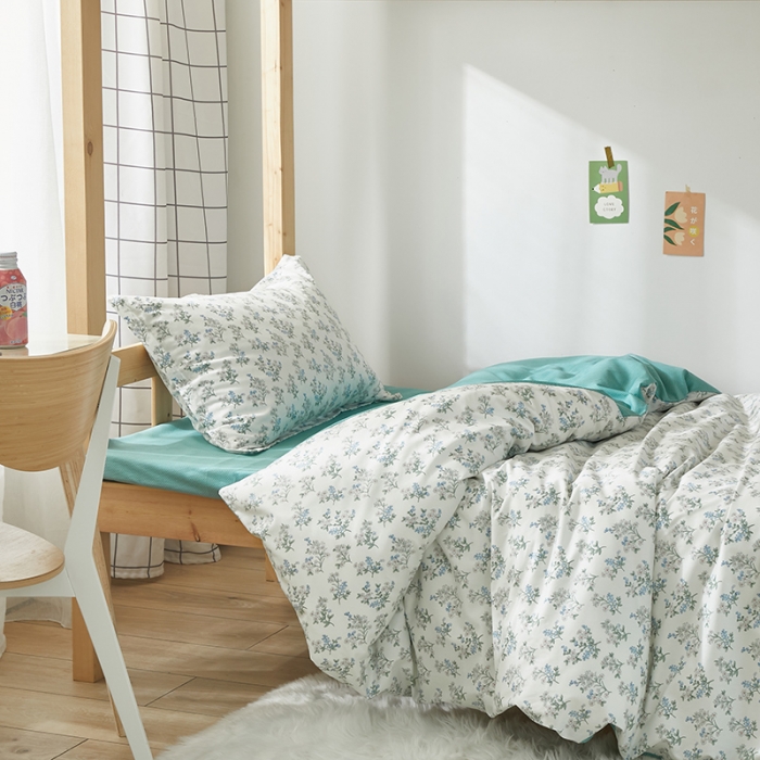 91家纺网 家纺一手货源 找家纺 怡家居 2023新款开学季全棉学生宿舍六件套 叶凡