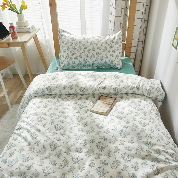 91家纺网 家纺一手货源 找家纺 怡家居 2023新款开学季全棉学生宿舍六件套 叶凡