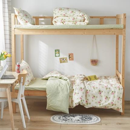 怡家居 2023新款开学季全棉学生宿舍六件套 芸青