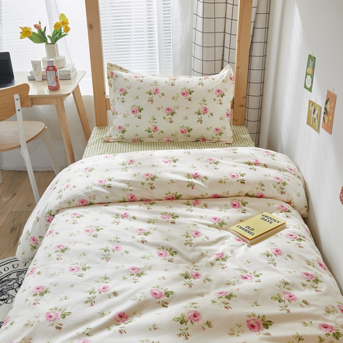 91家纺网 家纺一手货源 找家纺 怡家居 2023新款开学季全棉学生宿舍六件套 芸青