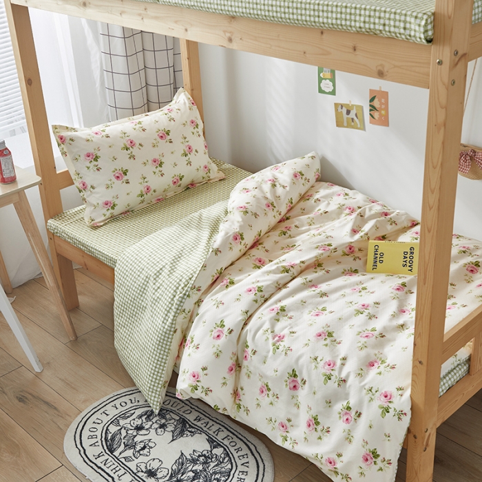 91家纺网 家纺一手货源 找家纺 怡家居 2023新款开学季全棉学生宿舍六件套 芸青