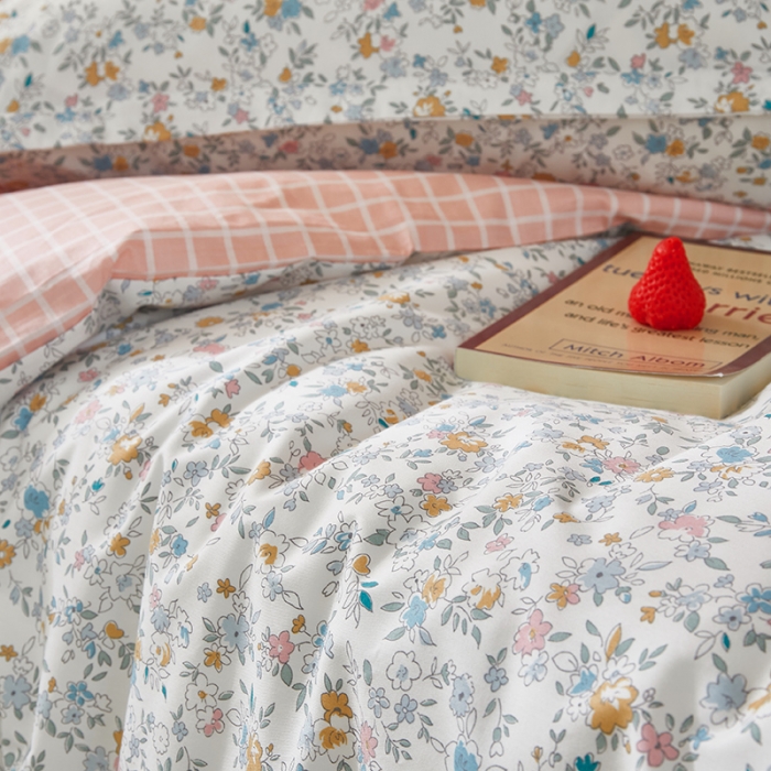 91家纺网 家纺一手货源 找家纺 怡家居 2023新款开学季全棉学生宿舍六件套 韵味