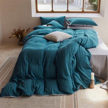 91家纺网 家纺一手货源 找家纺 总 安莱生活 2022新款泡芙三层纱四件套--小清新风