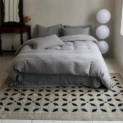 91家纺网 家纺一手货源 找家纺 总 安莱生活 2022新款泡芙三层纱四件套--小清新风