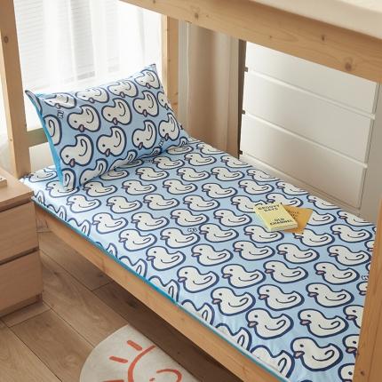 91家纺网 家纺一手货源 找家纺 怡家居  2023新款棉加水晶绒开学季学生床垫套 你好鸭