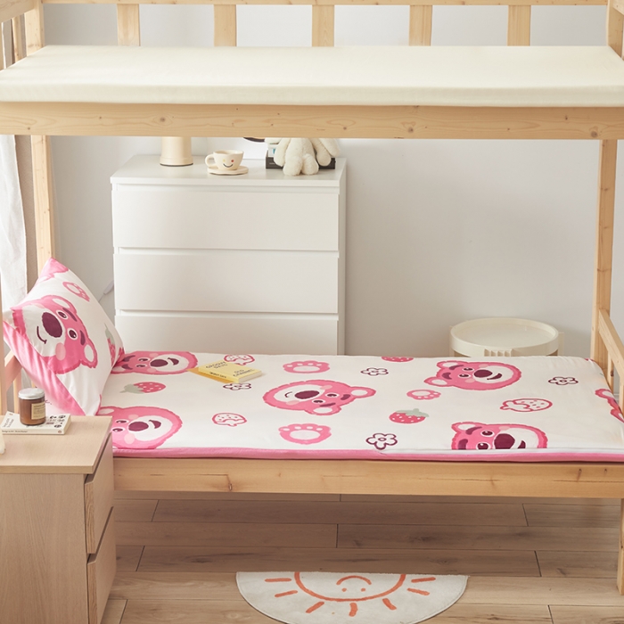 91家纺网 家纺一手货源 找家纺 （总）怡家居  2023新款棉加水晶绒开学季学生床垫套