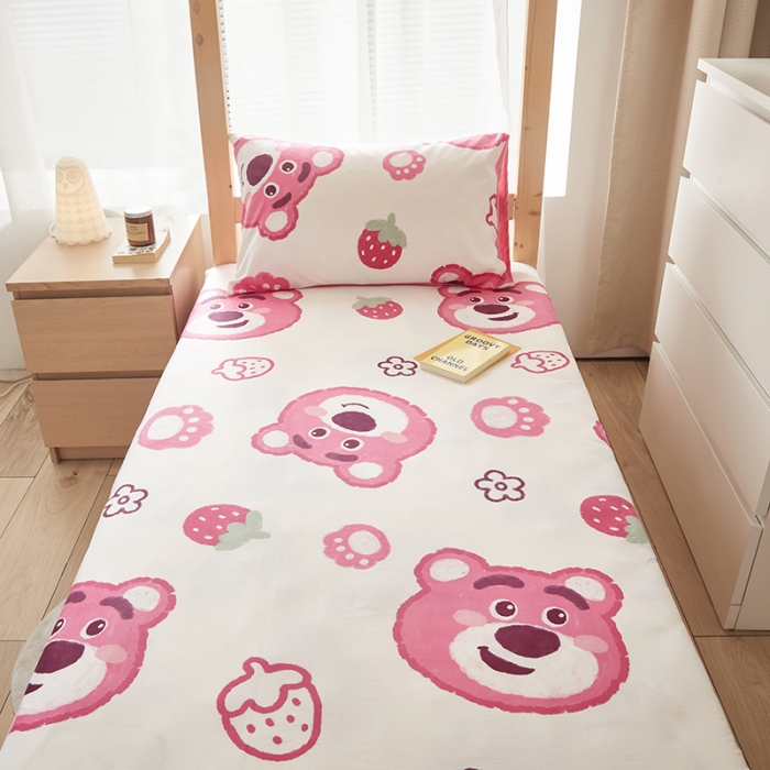 91家纺网 家纺一手货源 找家纺 （总）怡家居  2023新款棉加水晶绒开学季学生床垫套