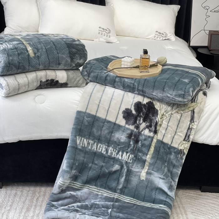 91家纺网 家纺一手货源 找家纺 缔缦 2022新款More design毛毯 水柔毯 灰色