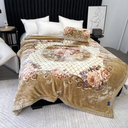 缔缦 2022新款More design毛毯 水柔毯 卡其