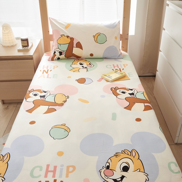 91家纺网 家纺一手货源 找家纺 怡家居  2023新款棉加水晶绒开学季学生床垫套 奇奇蒂蒂