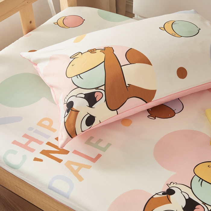 91家纺网 家纺一手货源 找家纺 怡家居  2023新款棉加水晶绒开学季学生床垫套 奇奇蒂蒂