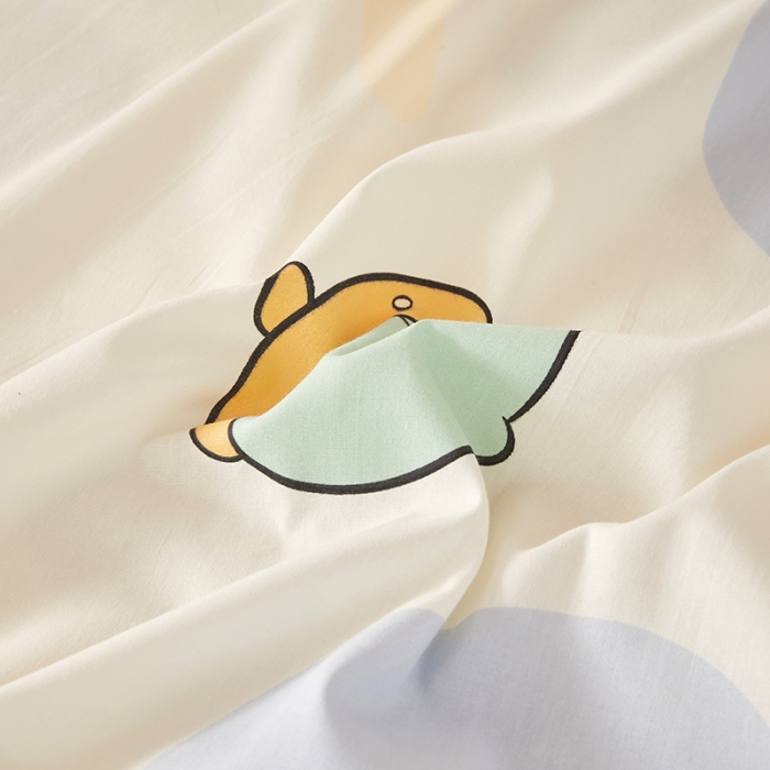 91家纺网 家纺一手货源 找家纺 怡家居  2023新款棉加水晶绒开学季学生床垫套 奇奇蒂蒂