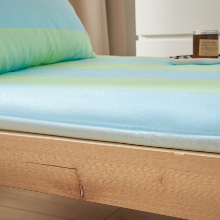 91家纺网 家纺一手货源 找家纺 怡家居  2023新款棉加水晶绒开学季学生床垫套 夏日冰