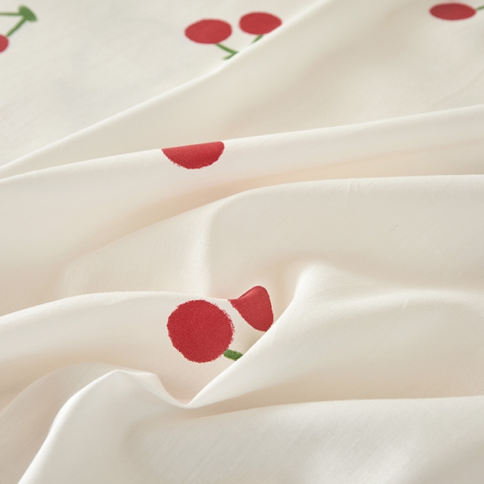 91家纺网 家纺一手货源 找家纺 怡家居  2023新款棉加水晶绒开学季学生床垫套 樱桃派对