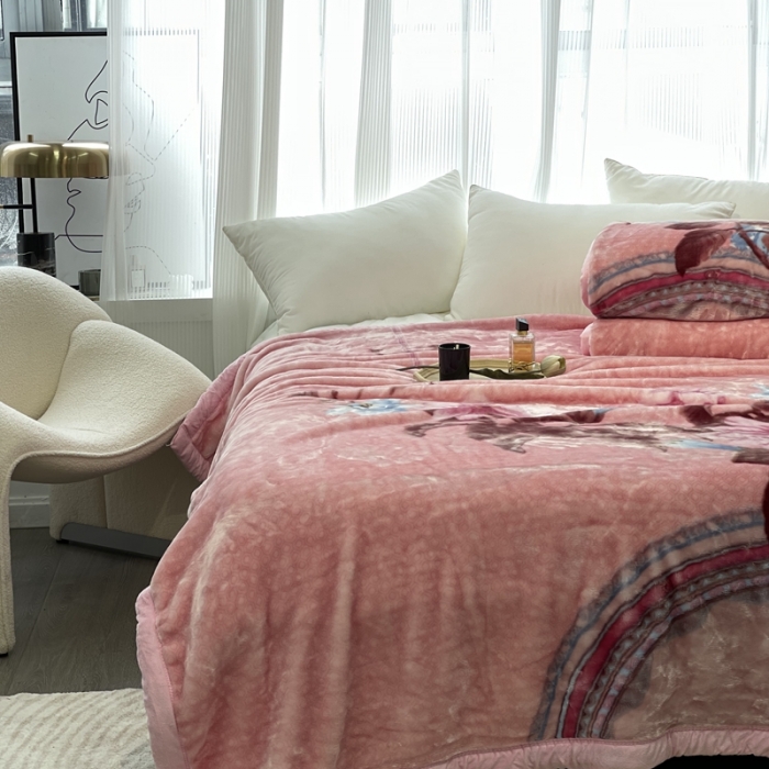 91家纺网 家纺一手货源 找家纺 （总）缔缦 2022新款More design毛毯 天鹅绒毯