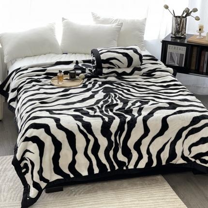 91家纺网 家纺一手货源 找家纺 缔缦 2022新款More design毛毯 云丝毯 斑马纹