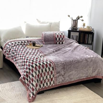 缔缦 2022新款More design毛毯 云丝毯 菱格