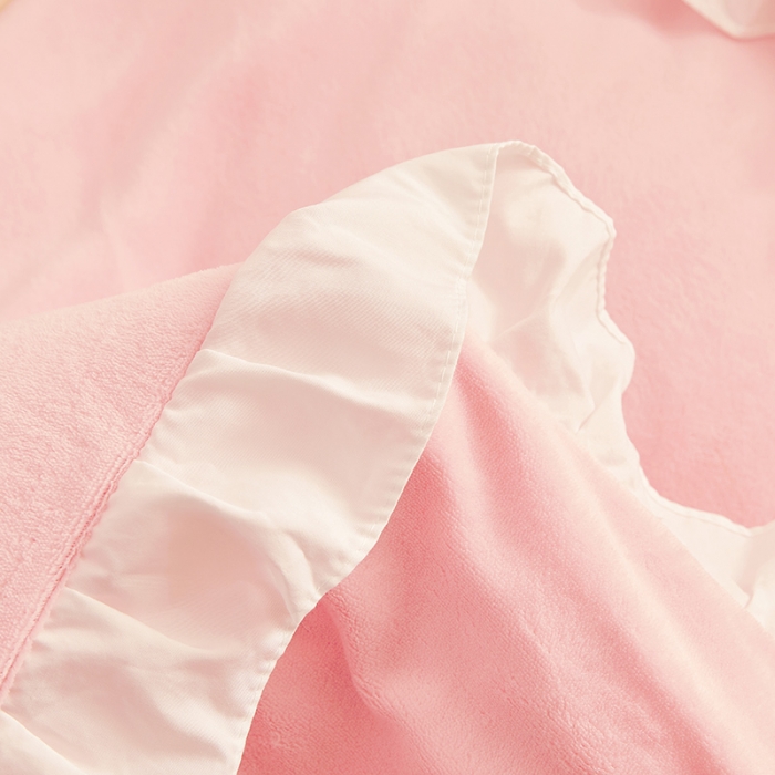 91家纺网 家纺一手货源 找家纺 总泉欣2024新款牛奶绒卡通毛巾绣福兔系列四件套（专版花型）