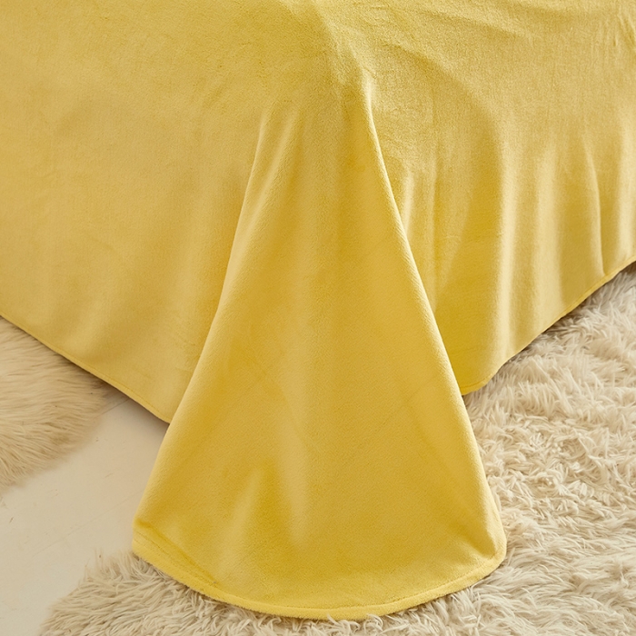 91家纺网 家纺一手货源 找家纺 泉欣新款牛奶绒卡通毛巾绣福兔系列四件套（专版花型） 福兔-黄