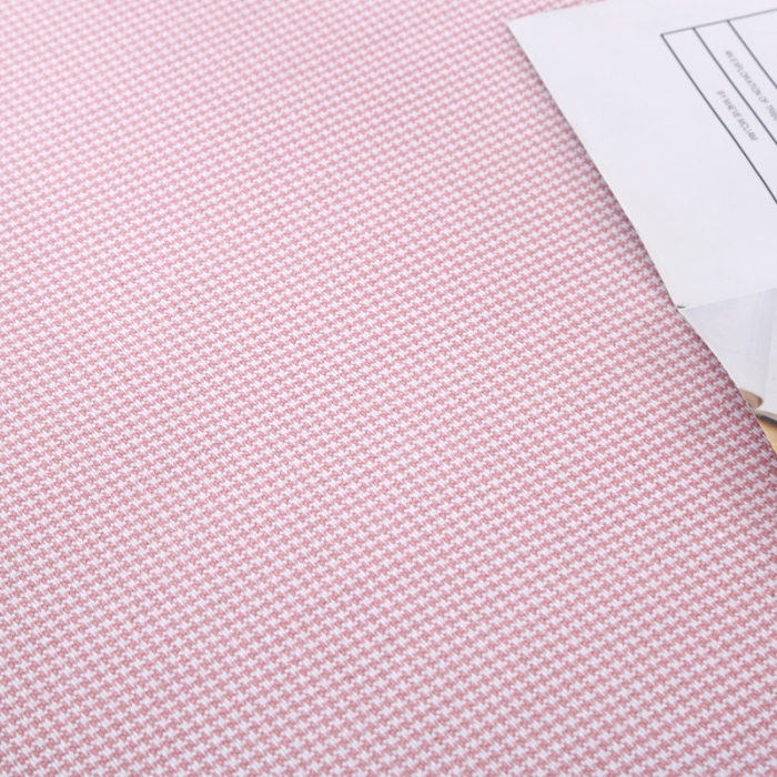 91家纺网 家纺一手货源 找家纺 恋尚羽 2025新款千鸟格加厚纯棉老粗布凉席三件套 千鸟格-粉