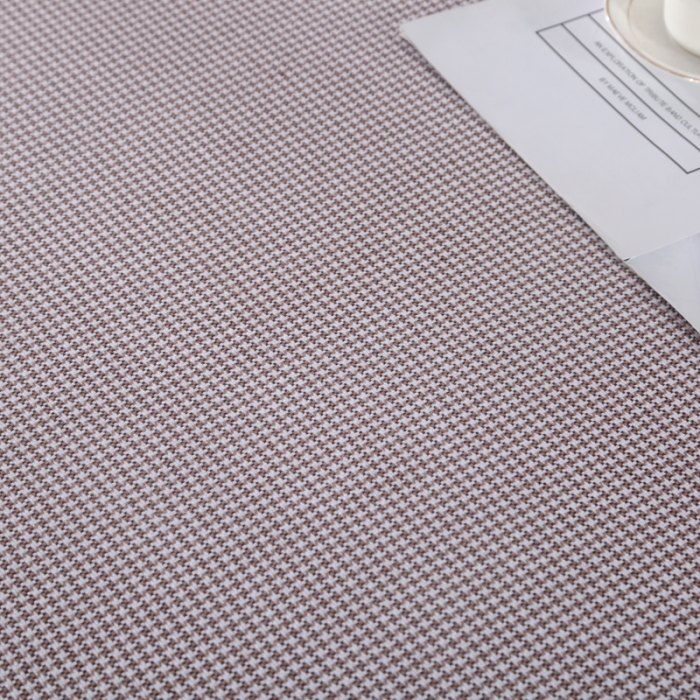 91家纺网 家纺一手货源 找家纺 恋尚羽 2025新款千鸟格加厚纯棉老粗布凉席三件套 千鸟格-咖