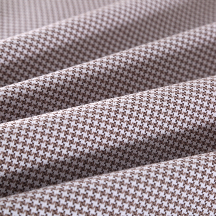 91家纺网 家纺一手货源 找家纺 恋尚羽 2025新款千鸟格加厚纯棉老粗布凉席三件套 千鸟格-咖