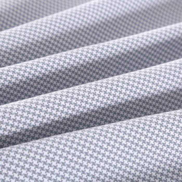 91家纺网 家纺一手货源 找家纺 恋尚羽 2025新款千鸟格加厚纯棉老粗布凉席三件套 千鸟格-灰