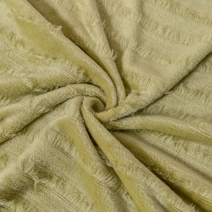 91家纺网 家纺一手货源 找家纺 乐嘉盈 2025牛奶绒流苏毯毛毯办公室家用两用毯直播 芥末绿