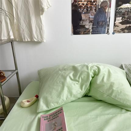 91家纺网 家纺一手货源 找家纺 （总）恋恋三季 2024新款ins韩国粉色复古条纹-单枕套