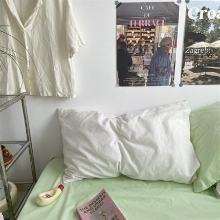 91家纺网 家纺一手货源 找家纺 （总）恋恋三季 2024新款ins韩国粉色复古条纹-单枕套