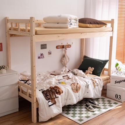 91家纺网 家纺一手货源 找家纺 安莱生活 2022八月如歌ins韩风60支数码印花学生三件套 八月如歌-奶黄