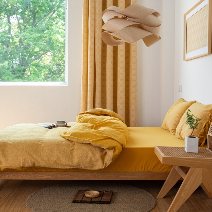 91家纺网 家纺一手货源 找家纺 （总）安莱生活 2022新款华夫格双层纱四件套