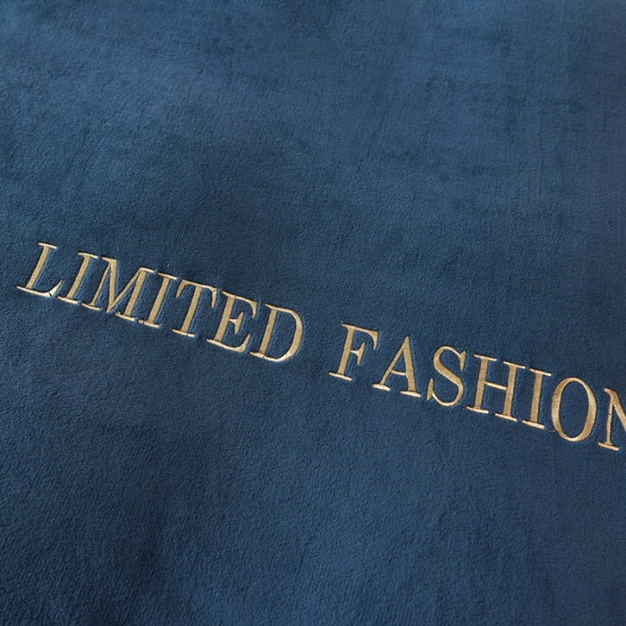 91家纺网 家纺一手货源 找家纺 欧冠 2022秋冬新款高端刺绣牛奶绒四件套 宝蓝-灰