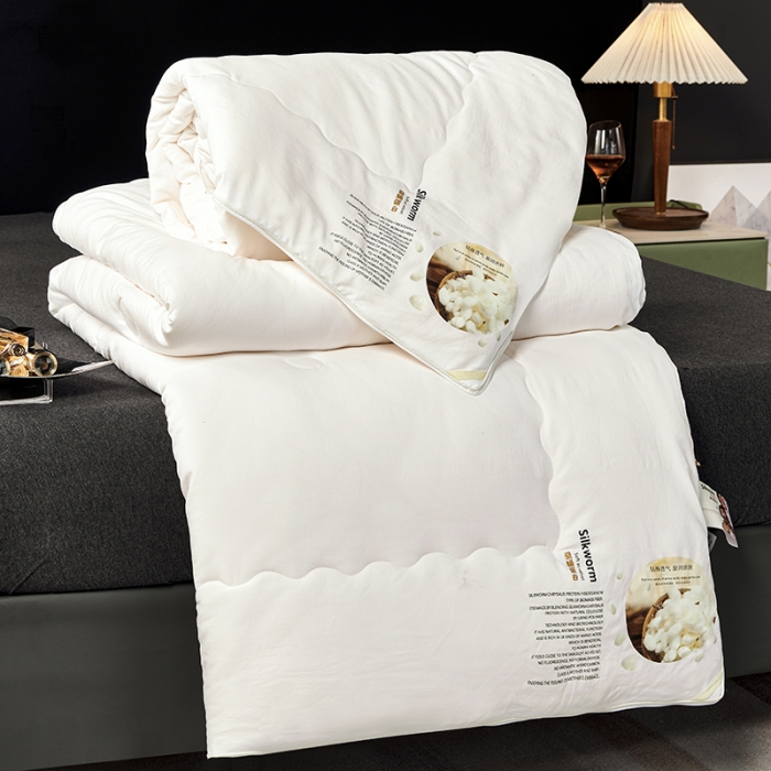 91家纺网 家纺一手货源 找家纺 （总）丽卡家纺 2023新款蚕蛹蛋白大豆子母被