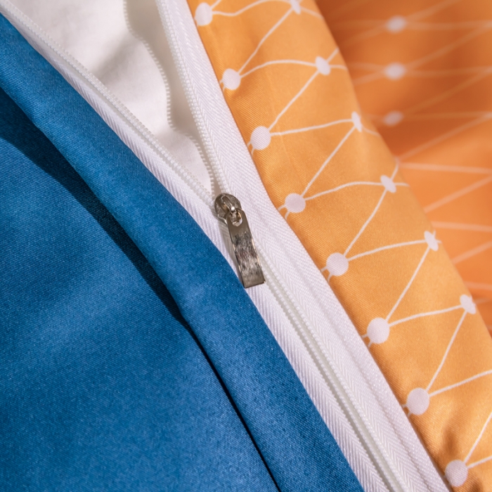 91家纺网 家纺一手货源 找家纺 氧家2025新款水洗天丝轻奢风印花四件套 斐蒂斯黄