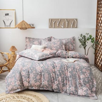 91家纺网 家纺一手货源 找家纺 （总）氧家 2022新款60支兰精天丝印花四件套