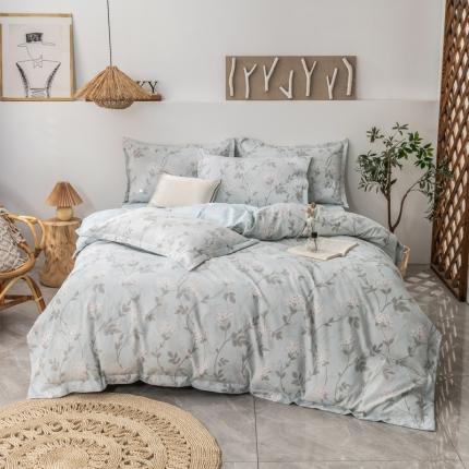 91家纺网 家纺一手货源 找家纺 （总）氧家 2022新款60支兰精天丝印花四件套