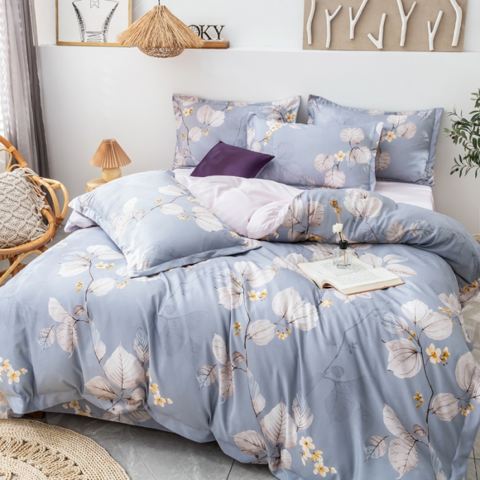 91家纺网 家纺一手货源 找家纺 （总）氧家 2022新款60支兰精天丝印花四件套