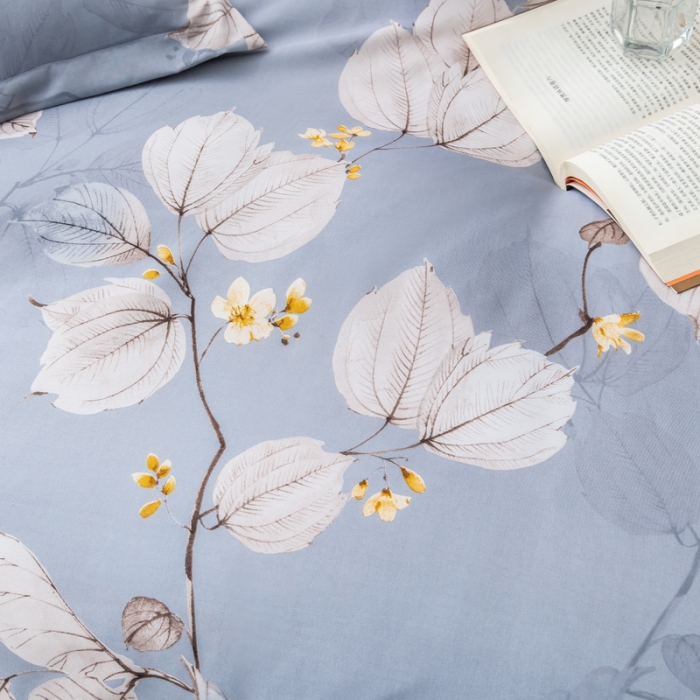 91家纺网 家纺一手货源 找家纺 氧家 2022新款60支兰精天丝印花四件套 爱菲拉尔